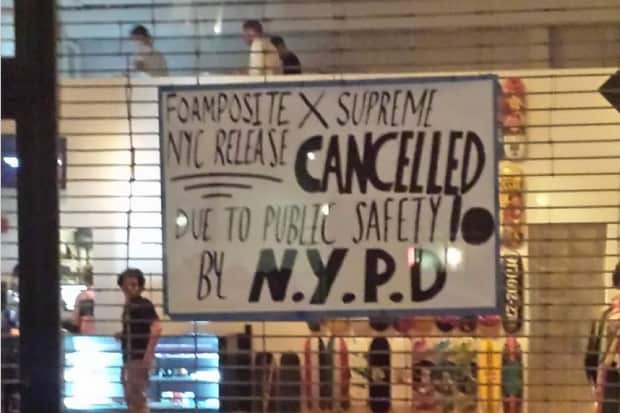 NYPD Shut Down Supreme x Nike 
