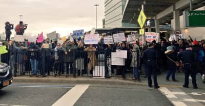 Protesters Gather at JFK Airport After Reports of Refugees Being Detained Due To Trump’s Muslim Ban