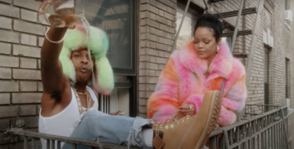 #A$AP Rocky and Rihanna are the King and Queen of New York in the “D.M.B.” video