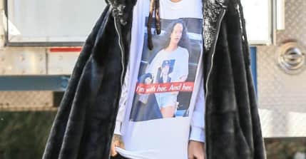 Rihanna Wears Shirt of Herself Wearing Hillary Clinton Shirt