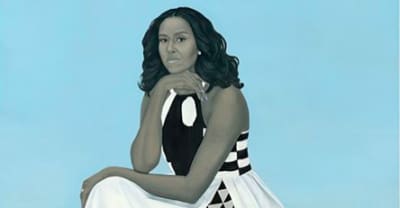 Michelle Obama’s presidential portrait dress has a political backstory