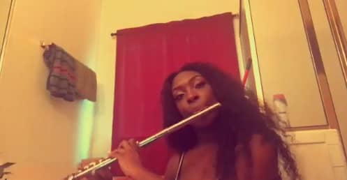 flute dildo using Girls as