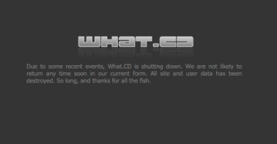 Music Torrent Site What.CD Has Been Shut Down By French Authorities