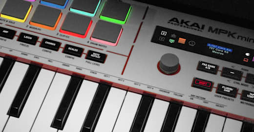 Akai’s MPK Mini Plus II adds aftertouch pads and a color display