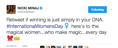 Check Out What Nicki Minaj, 2 Chainz, And More Said About International Women’s Day