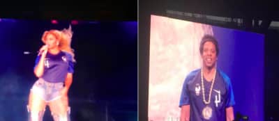 Beyoncé and JAY-Z wore France’s jerseys during their Paris concert