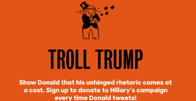 You Can Sign Up To Donate To Hillary Clinton’s Campaign Every Time Donald Trump Tweets