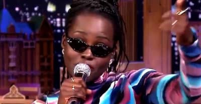 Watch Lupita Nyong’o bring her Troublemaker rap alter-ego to Fallon