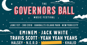 Governors Ball 2018: Eminem, Jack White, Travis Scott, and Yeah Yeah Yeahs to headline