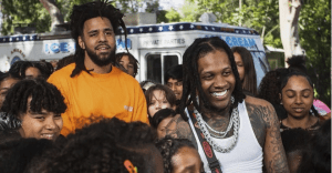 Lil Durk and J. Cole share an inspirational moment with “All My Life”