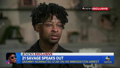 21 Savage says his lawyers believe he was targeted by ICE for rapping about immigration control