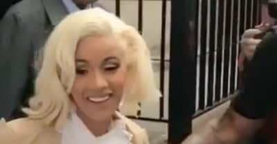 Cardi B turned herself into the police and also turned a look