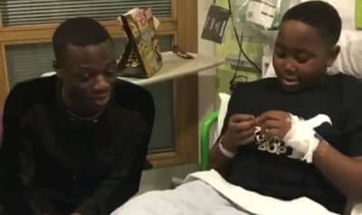 This Clip Of J Hus Visiting A Fan In Hospital Will Put A Smile On Your Face