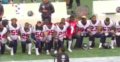 The Houston Texans protested during the national anthem in response to team owner’s comments