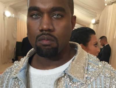 Kanye West Wore Jeans And Colored Contact Lenses To The Met Gala