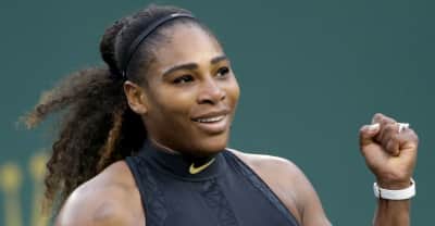Serena Williams has won her first Grand Slam match since giving birth