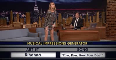 Watch Céline Dion Impersonate Rihanna On The Tonight Show