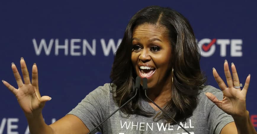 Michelle Obama: “voting is the only way to ensure that ...
