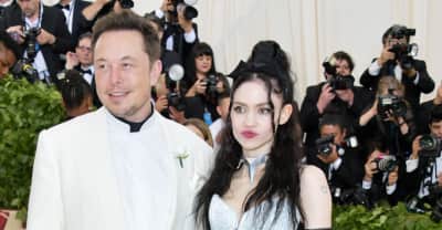 Grimes and Elon Musk arrive at the Met Gala