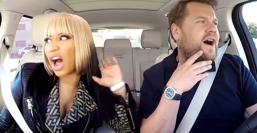 #Nicki Minaj impersonates Adele, discusses her anxiety on Carpool Karaoke