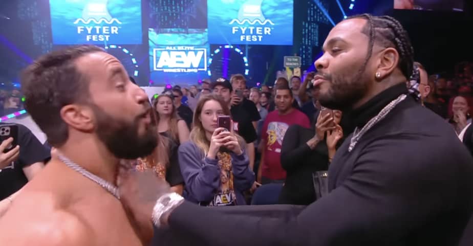#Watch Kevin Gates knock down pro wrestler Tony Nese on AEW Dynamite