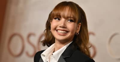 LISA’s 2025 Oscars red carpet look included a floor-length suit jacket