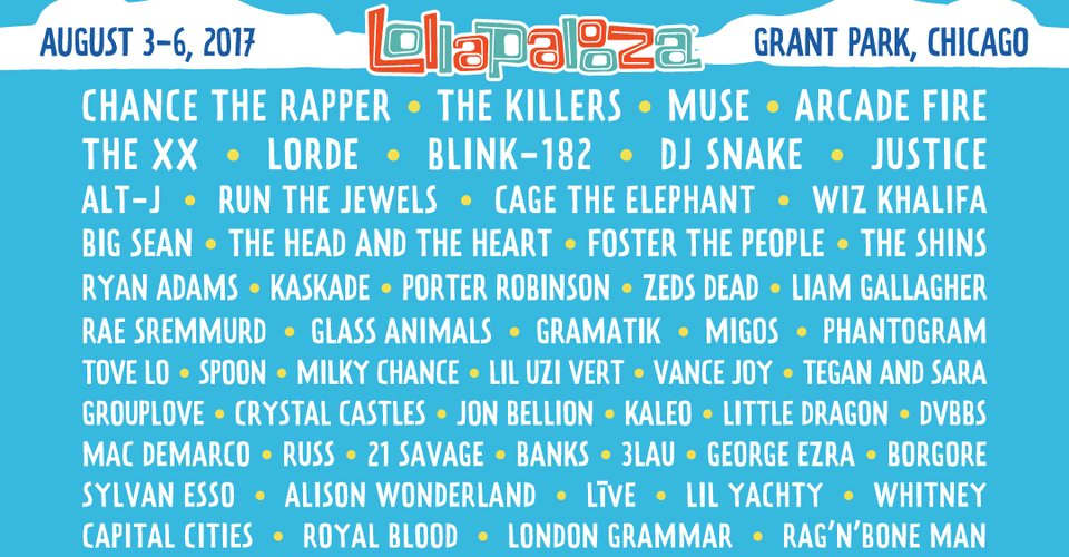 Chance The Rapper Announced As Lollapalooza 2017 Headliner The FADER
