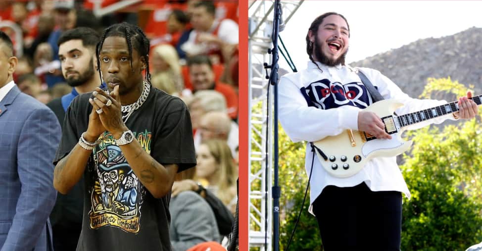 Travis Scott and Post Malone are performing at the VMAs The FADER(01)