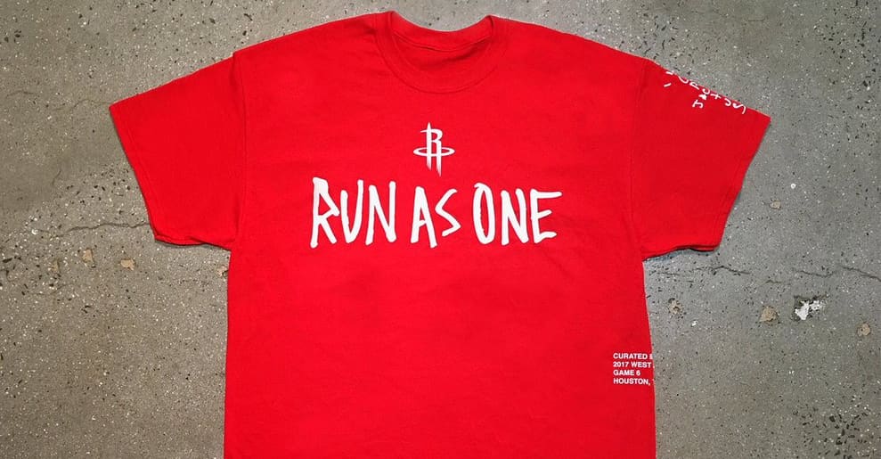 TRAVIS SCOTT X HOUSTON ROCKETS Shirt Adult XL Red Cactus Jack Run As One  Playoff