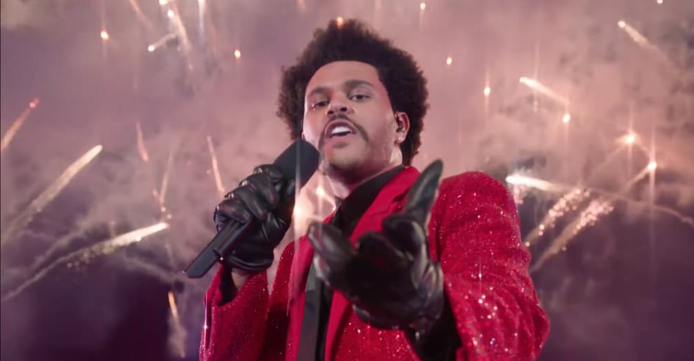 The Weeknd Red Givenchy Super Bowl LV Halftime Show
