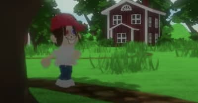 Bladee goes animal crossing in the “Reality Surf” video