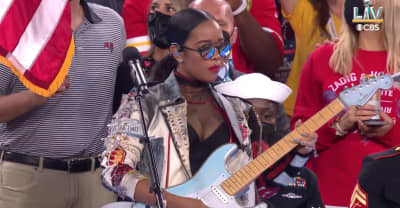 Watch H.E.R. and Jazmine Sullivan perform at the Super Bowl