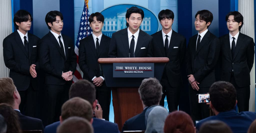 #Watch BTS speak out against anti-Asian hate crimes in White House press briefing