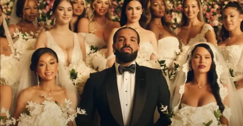 #Drake gets married again and again in his “Falling Back” video