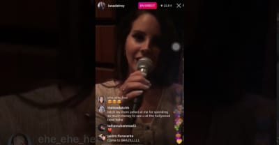 Lana Del Rey went live on Instagram and performed “Norman Fucking Rockwell” 