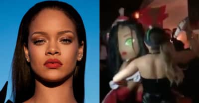 Rihanna has a history of beating piñatas’s asses