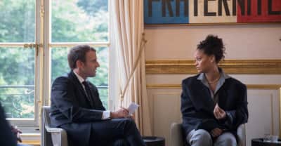 Rihanna Met With The The President Of France To Discuss Child Education