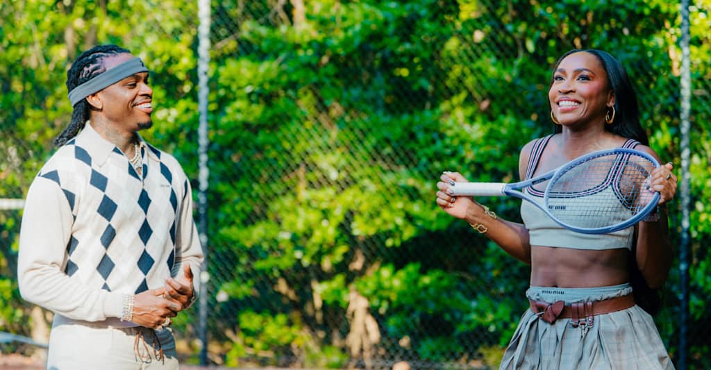 See BTS photos from Gunna and Coco Gauff’s “Pop It” music video shoot