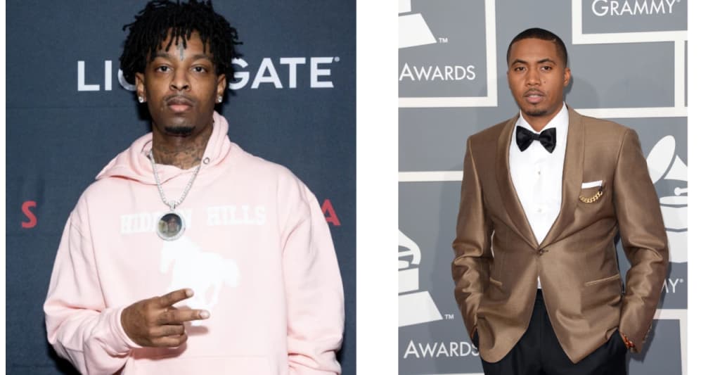 #21 Savage and Nas collaborate on “One Mic, One Gun”