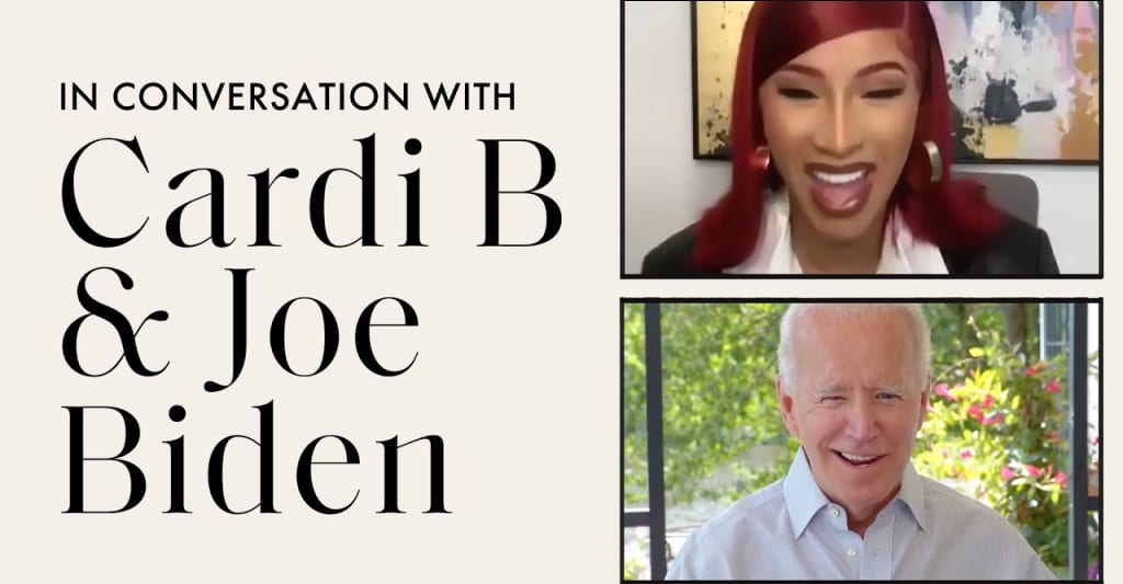 Watch Cardi B interview Joe Biden about the 2020 election ...