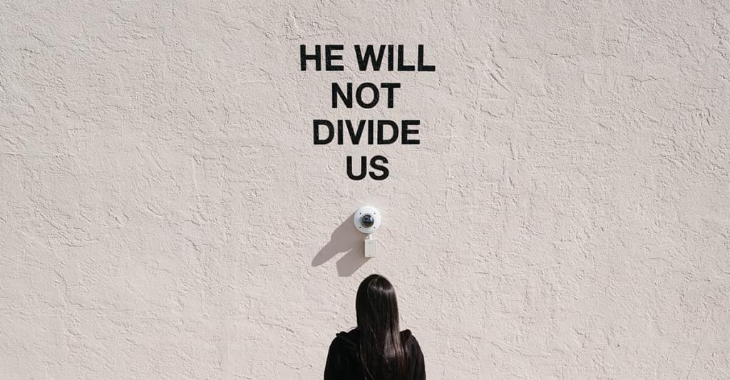 He will not divide. He will not divide us. shia art.