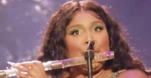 Lizzo plays founding father James Madison’s 200-year-old crystal flute, twerks