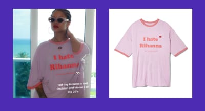 Rihanna rang in her 30th birthday in an I Hate Rihanna shirt because she can