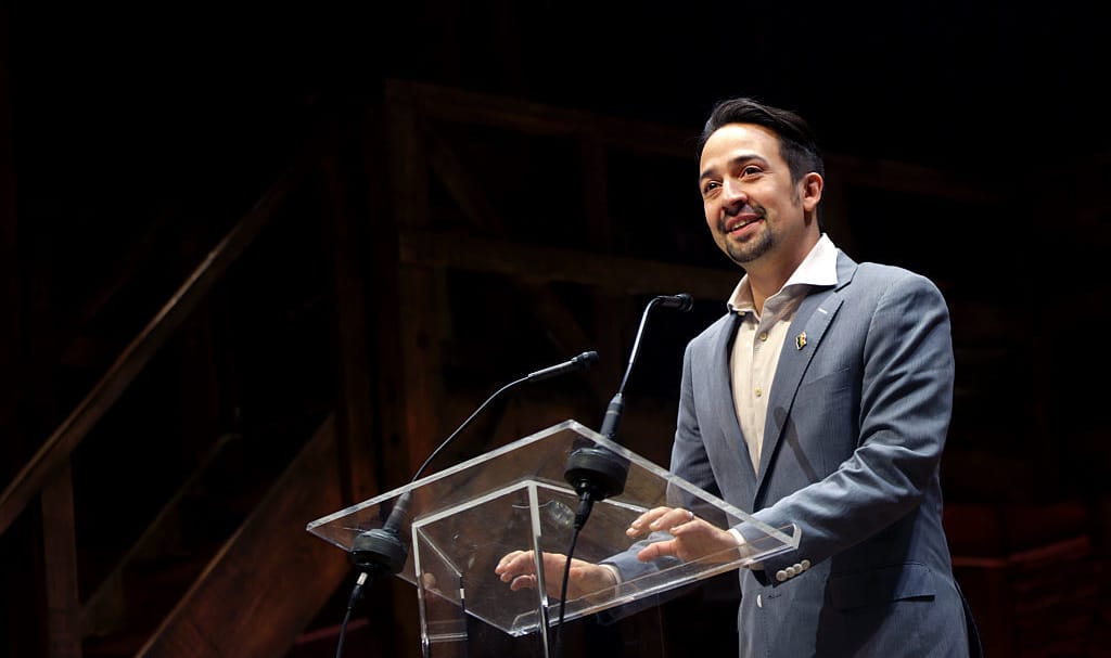 Watch Lin Manuel Miranda Perform A Pro Hillary Clinton Version Of