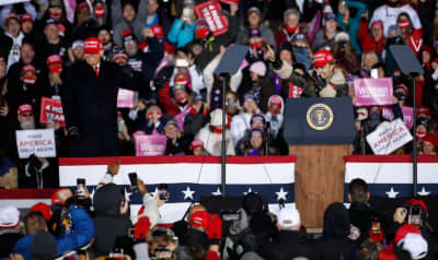 Trump introduced Lil Pump as “Little Pimp” at a MAGA rally