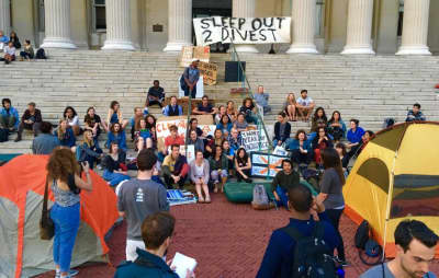 Students Organize Sleep-Out To Fight For Fossil Fuel Divestment