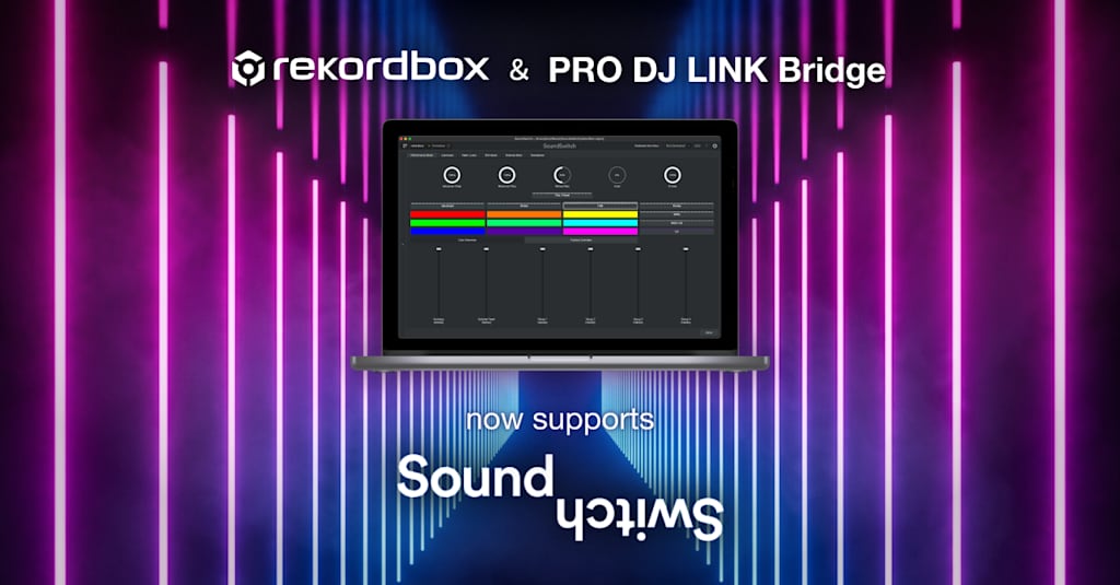 rekordbox and PRO DJ LINK Bridge now support SoundSwitch lighting software