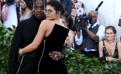 Giant Travis Scott head appears over Amoeba Records in L.A.