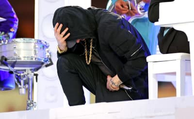 NFL denies suggestion Eminem was banned from taking knee at the Super Bowl