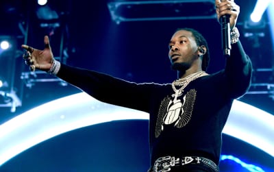 Offset livestreamed his run-in with police outside a Trump rally